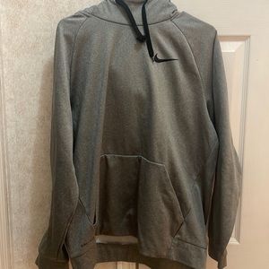 Mens size large gray Nike dry fit hoodie